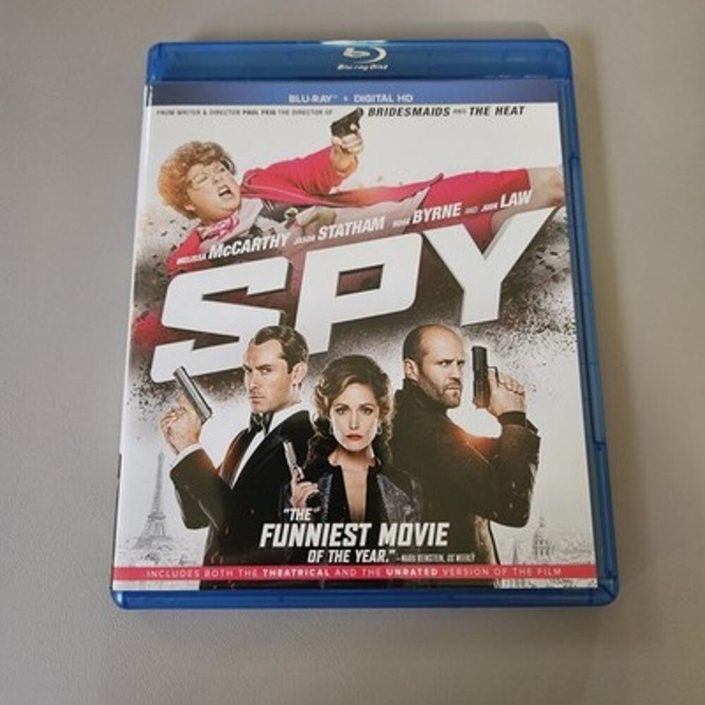 Spy Blu-ray Comedy Melissa McCarthy Jason Statham Rose Byrne